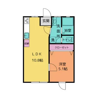 愛喜荘【1階】の間取り