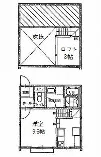 Bellina青柳B【1階】の間取り