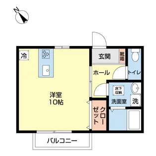 アルバトロス成田2【1階】の間取り