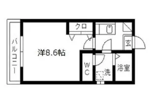 クレフラスト天神町【1階】の間取り
