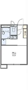 レオパレスクサマ【1階】の間取り