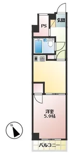 ライオンズマンション片瀬白田【2階】の間取り