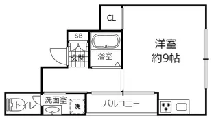 オーセント神戸南【2階】の間取り
