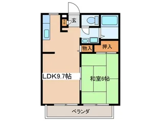 エクセル酒井【2階】の間取り