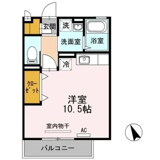 シエルガーデン【1階】の間取り