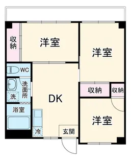 丸山台ハイツ【4階】の間取り
