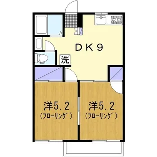 グリーンサイド柳橋【2階】の間取り