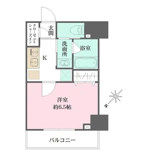 ザ・パークメゾン東大井【4階】の間取り