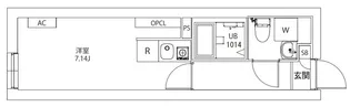 AXIA M-City武蔵小山【3階】の間取り