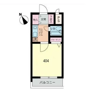 フジビューハイツ山下【4階】の間取り