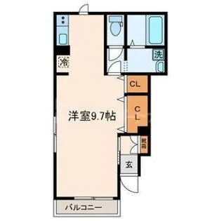 ローズコート新江古田【1階】の間取り
