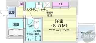 レジデンス札幌北18条【11階】の間取り