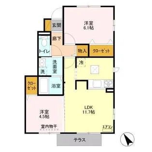 GLAD上本郷 B【1階】の間取り