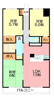 フローレンスユー【3階】の間取り