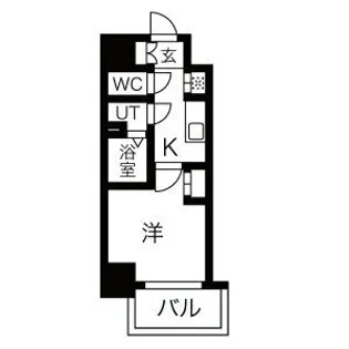 エステート金山【9階】の間取り