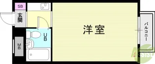 ライフイン芦屋弐番館【1階】の間取り