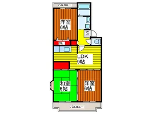 菱田マンション【4階】の間取り