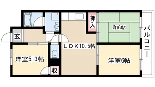 シャンボール近藤【2階】の間取り