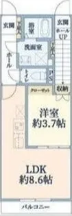 リヴェール八乙女II【1階】の間取り