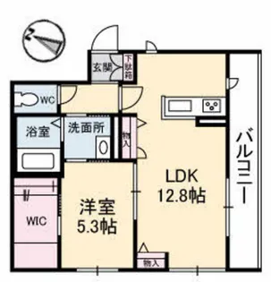 シャーメゾンRAY【2階】の間取り