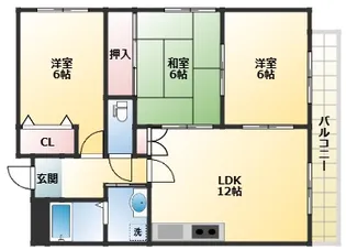 カミーノショウナン【6階】の間取り