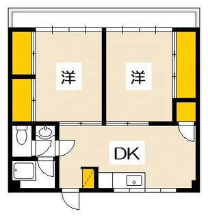 第2大田ビル【2階】の間取り