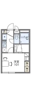 レオパレスフローラAI(32408)【2階】の間取り