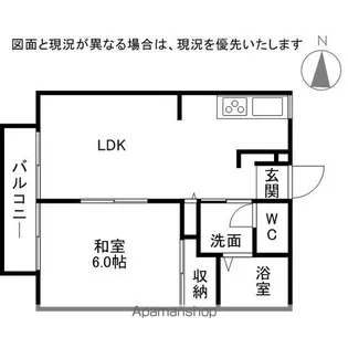 パナハイツランドマークB【1階】の間取り