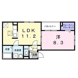 ヒカルサ尼崎若王寺【1階】の間取り