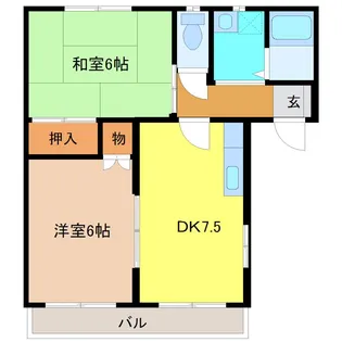 イーストラックYOSHIKAWA【2階】の間取り
