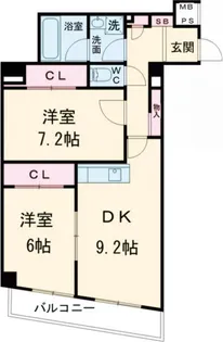 リメール三鷹【4階】の間取り