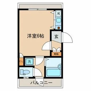 プランドール大原【1階】の間取り