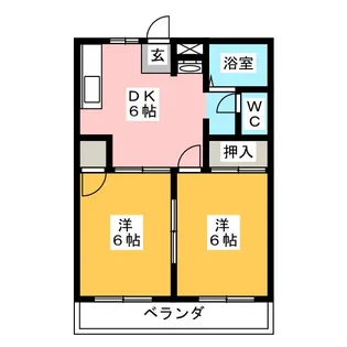 大恵第2マンション【2階】の間取り