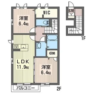 Le Serena【2階】の間取り
