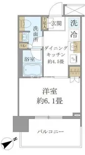 ブリリアタワー浜離宮【11階】の間取り