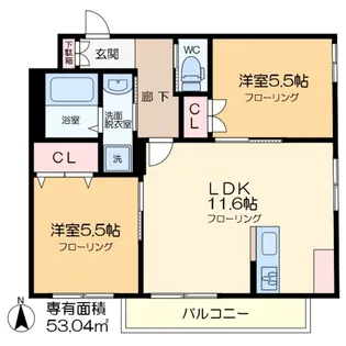 Gran Villa【3階】の間取り