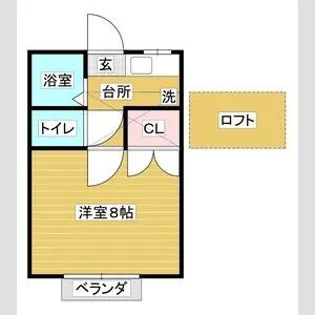 バルビゾン弐番館【2階】の間取り
