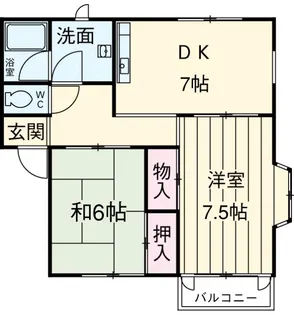 プレミールB棟【1階】の間取り