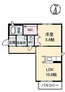 オーチャード D棟【1階】の間取り