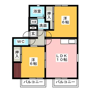 ソレイユII【2階】の間取り