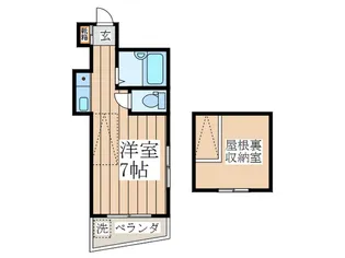 会田コ-ポ【2階】の間取り