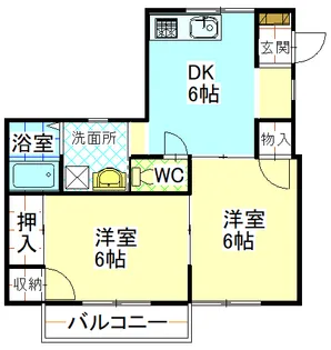 Bハイツ【2階】の間取り