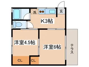 サトウハイツ【1階】の間取り