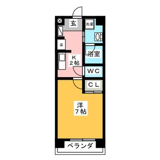 ラフィネ多屋III【2階】の間取り