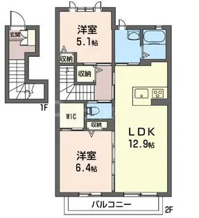 セレッソガーデンIV【2階】の間取り