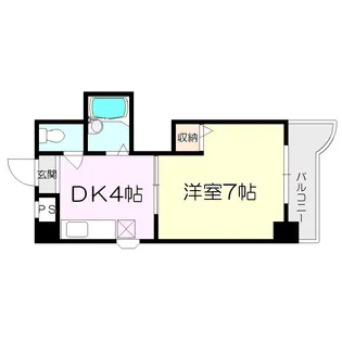 ジュネス南塚口【3階】の間取り