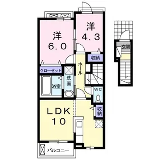 Belle Colline【2階】の間取り