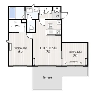 ウィステリア高津【1階】の間取り