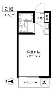 フローラビル【2階】の間取り
