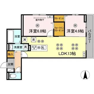フェリックス【2階】の間取り